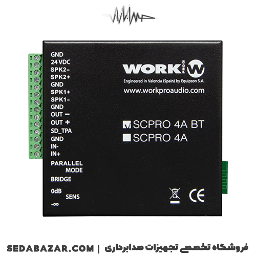 WORK PRO - SCPRO 4A BT آمپلیفایر نصبی